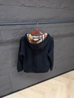 Burberry Hood Cotton Zip Vest Black High Quality - Afbeelding 3