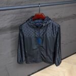 Louis Vuitton Half Monogram Windbreaker High Quality