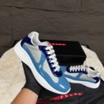 Prada Cups Double Blue Sneakers