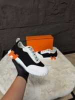 Hermes Bouncing Sneakers Black / White