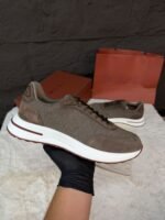 Loro Piana Week End Walk Suède Brown May Field Sneakers - Afbeelding 2