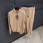 Loro Piana Merano Cashmere Tracksuit Beige High Quality