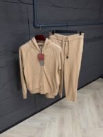 Loro Piana Merano Cashmere Tracksuit Beige High Quality
