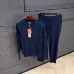 Loro Piana Merano Cashmere Tracksuit Blue High Quality