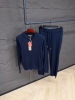 Loro Piana Merano Cashmere Tracksuit Blue High Quality