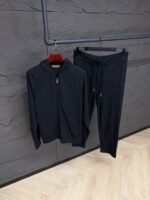 Loro Piana Merano Cashmere Tracksuit Black High Quality