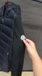 Moncler Panelled Zip-Up Hooded Jacket Black High Quality - Afbeelding 4