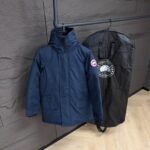 Canada Goose Parka Longford Navy Blue High Quality