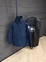 Canada Goose Parka Longford Navy Blue High Quality