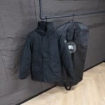 Canada Goose Parka Longford Black, Black Logo High Quality