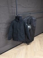 Canada Goose Parka Longford Black, Black Logo High Quality