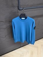 Stone Island Sweater Blue, Double Logo