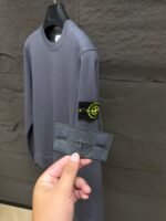 Stone Island Sweater Dark Grey, Double Logo - Afbeelding 2