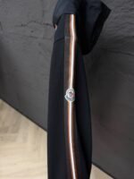 Moncler Brown Stripped Cotton Vest Black - Afbeelding 2