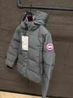 Canada Goose Wyndham Grey, Red Logo High Quality - Afbeelding 2