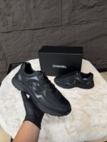 Chanel Low Top CC Runner Black On Black